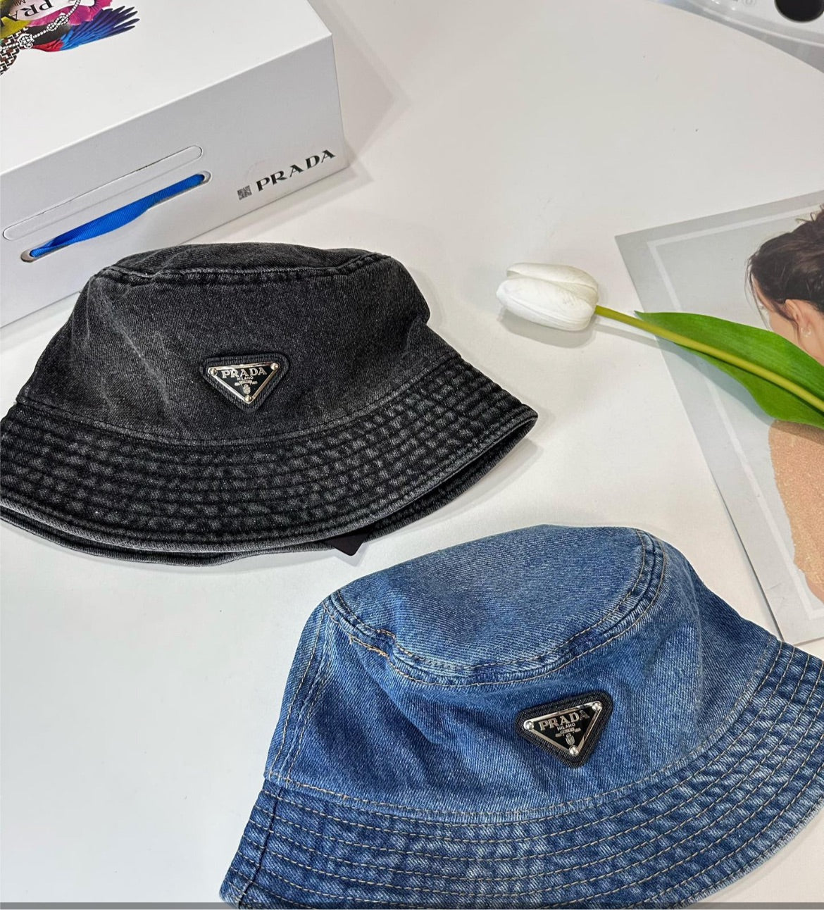 New Denim Prada Hat